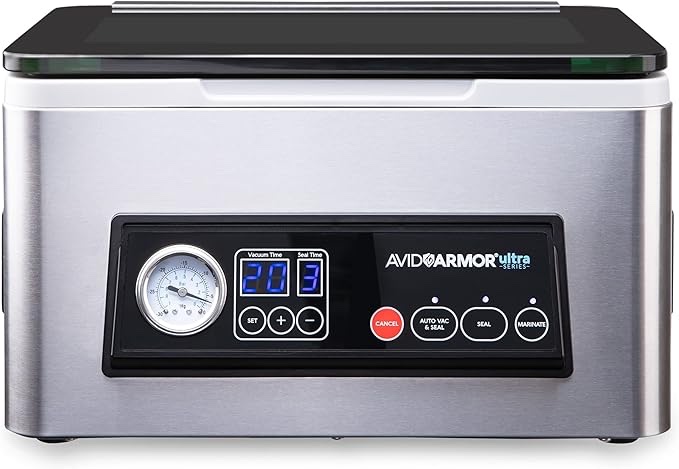 Avid Armor - Chamber Vacuum Sealer Machine USV20 Ultra Series for Wet Foods, Meat Vacuum Packing Machine, Compact with 11.5-Inch Vaccum Sealer Bar