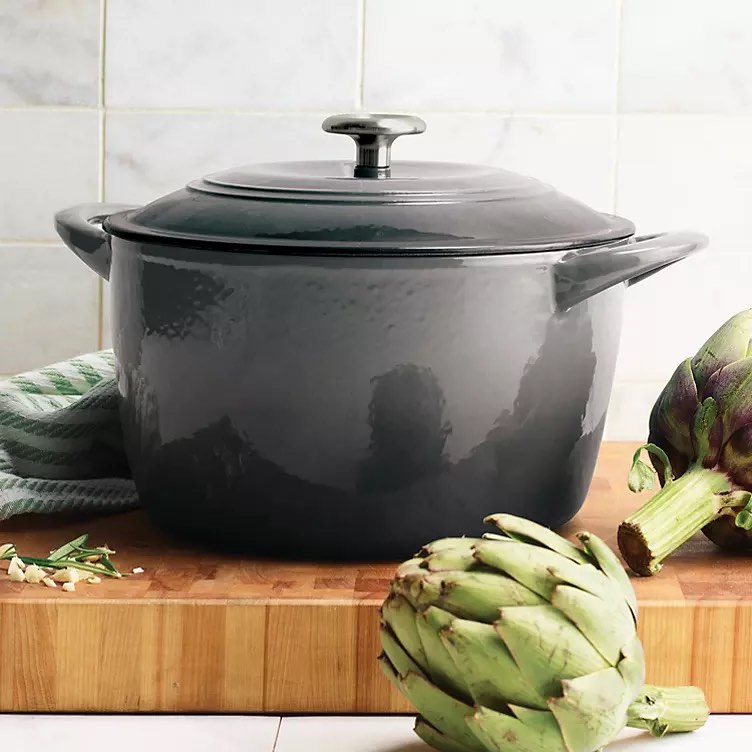Tramontina Enameled Cast Iron 7-Quart Covered Round Dutch Oven 