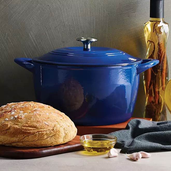 Tramontina Enameled Cast Iron 7-Quart Covered Round Dutch Oven 