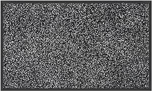 Mibao Dirt Trapper Door Mat for Indoor&Outdoor, 48" x 72", Grey Black,Washable Barrier , Heavy Duty Non-Slip Entrance Rug Shoes Scraper, Super Absorbent Front Door Mat Carpet