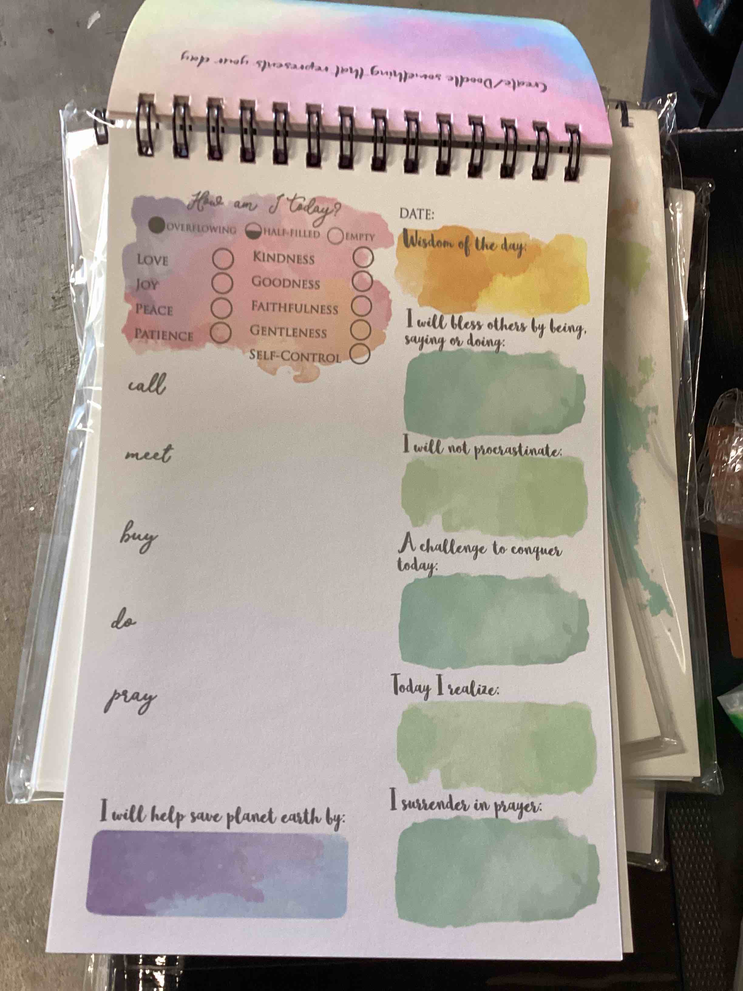 Motto Room accountability pad 