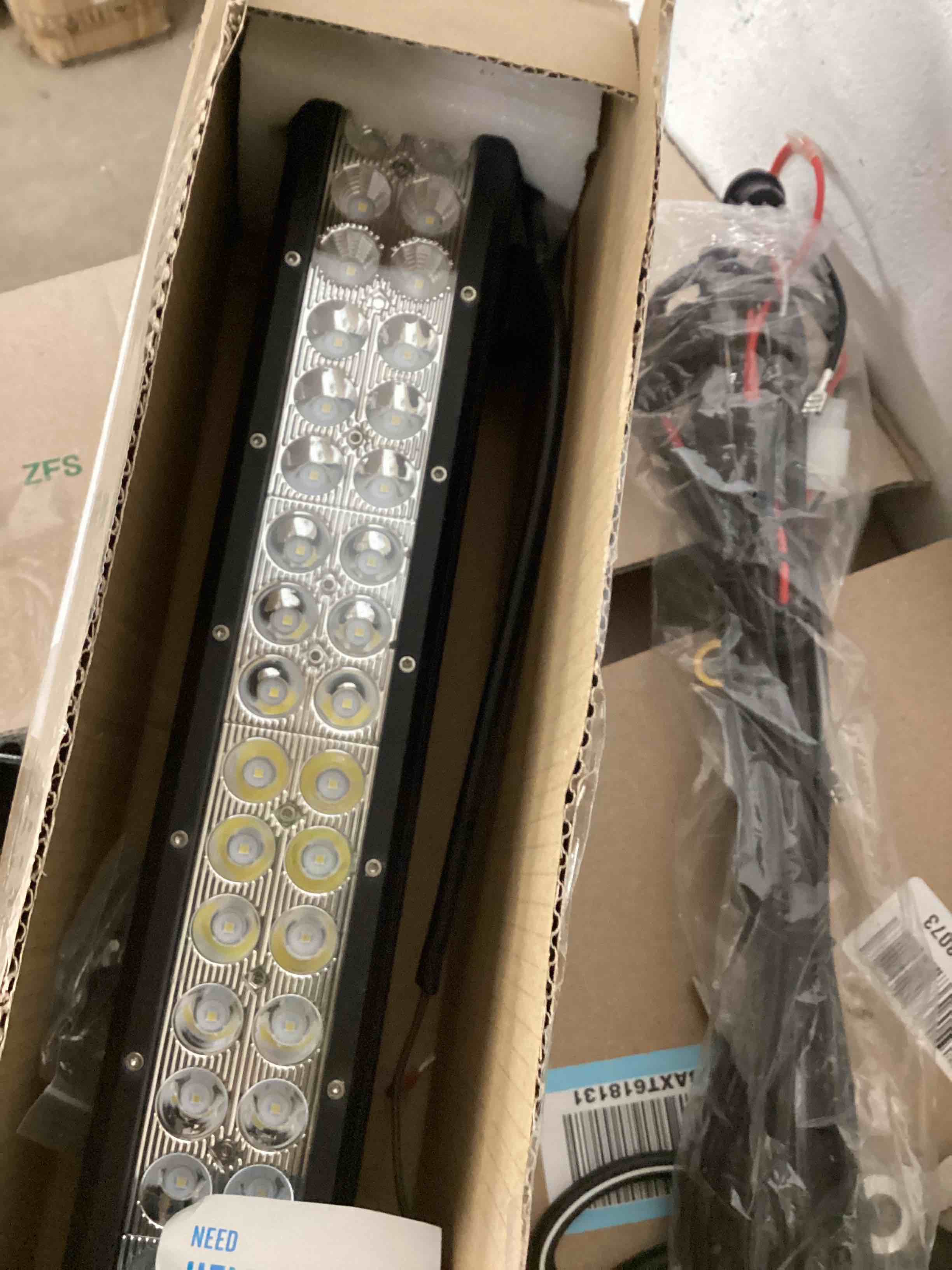 Nilight 20Inch 420W LED Light Bar Spot Flood Amber White Strobe 6 Modes with Memory Function Off-Road Truck Car ATV SUV Cabin Boat with 16AWG Wiring Harness Kit-1 Lead, 2 Years Warranty