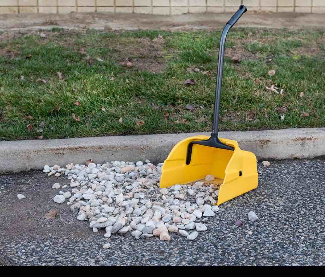 Quickie Debris Dustpan with Handle, Jumbo Debris Pan