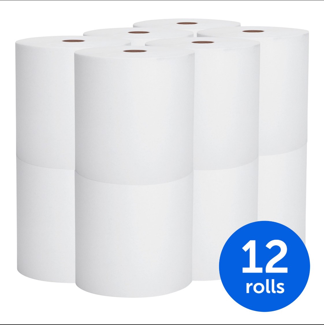 Scott Essential High Capacity Hard Roll Paper Towels (01000), White, 12 Paper Towel Rolls / Case, 1,000' / Roll, 12,000' / Case