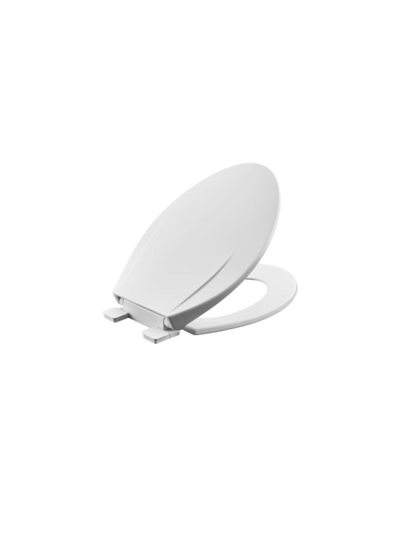AMERICAN STANDARD MightyTuff Plastic White Elongated Soft Close Toilet Seat