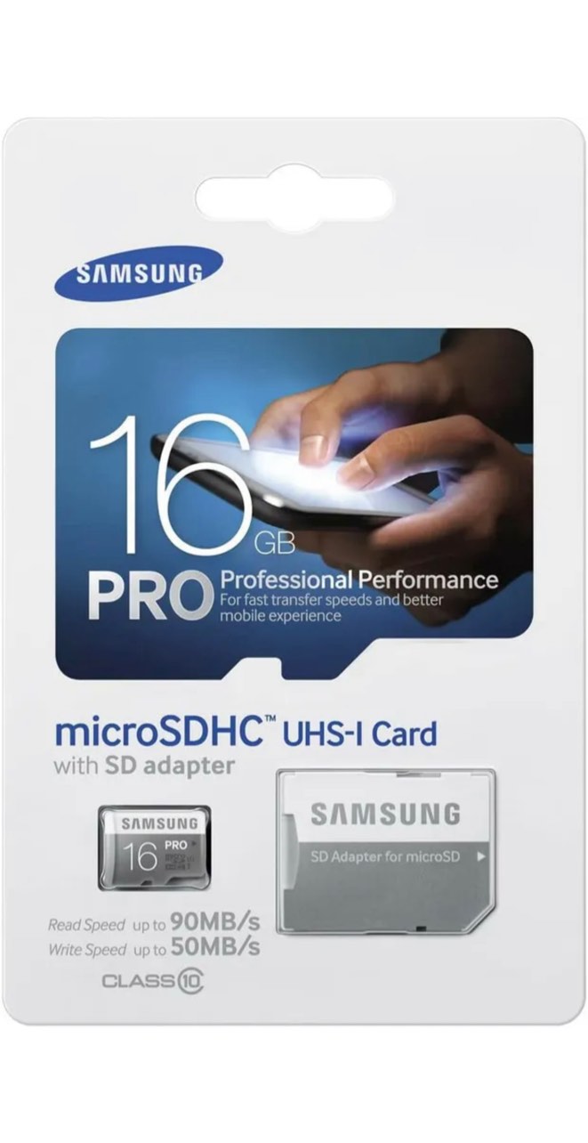 Samsung 16GB PRO Class 10 SDHC up to 90MB/s 