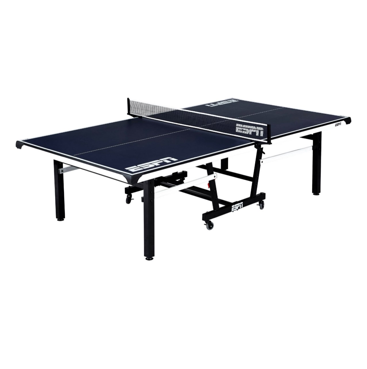 ESPN Official Size 18mm 2 Piece Table Tennis Table with Table Cover, #1 Indoor Model