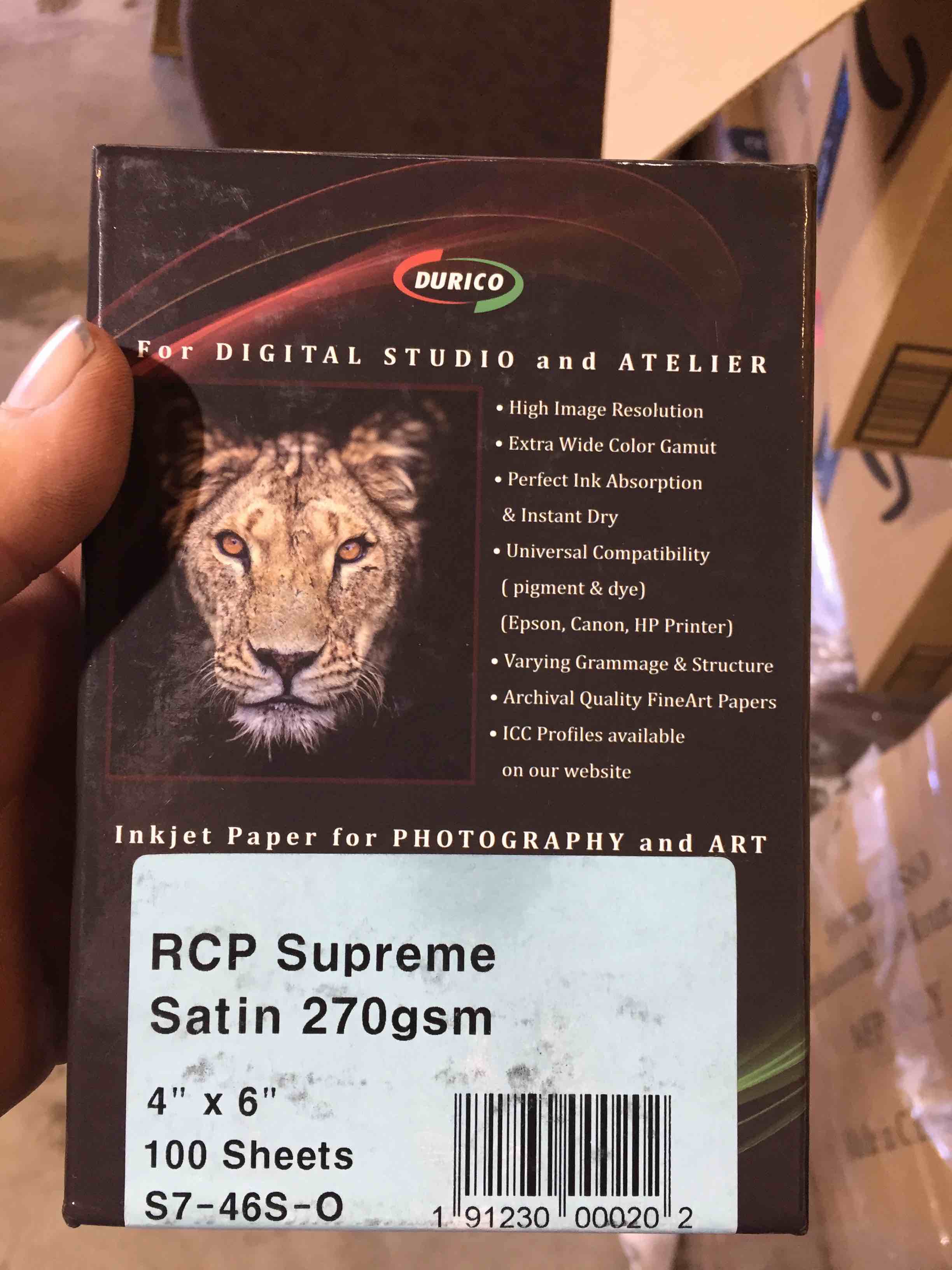 Rcp Supreme Satin 270gsm Digital Inkjet Paper For Photography And Art