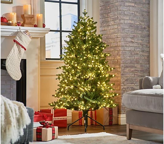 Home Reflections 5' Green Color Flip Tree w/ Fairy Lights