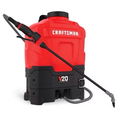 CRAFTSMAN 4-Gallon Plastic 20-volt Battery Powered Backpack Sprayer