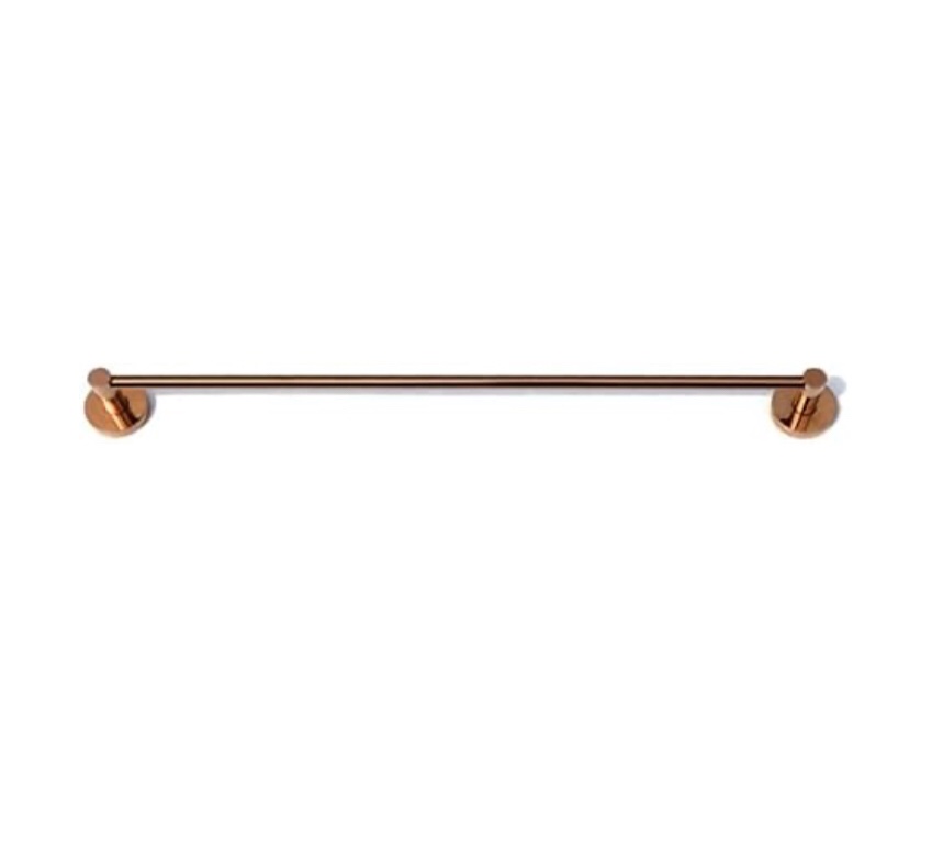 Hambleton Home 24 Inch Rose Gold Towel Bar for Bathroom and Kitchen, Single Rail Wall Mounted | Copper Tone Bathroom and Kitchen Hand Towel Holder