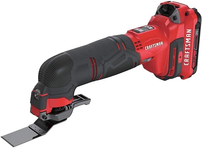 CRAFTSMAN V20 Cordless Multi-Tool, Oscillating Tool Kit, 16 Piece Kit with Blades, Sand Paper, Battery and Charger Included 