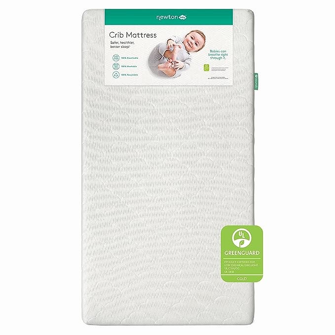 Newton Baby Crib Mattress - Infant & Toddler Mattress, Baby Bed Mattress for Crib, Dual-Layer, Safe, Breathable & Washable Crib Mattress, Removable Cover, Deluxe 5.5 inch-Thick Cushion, White