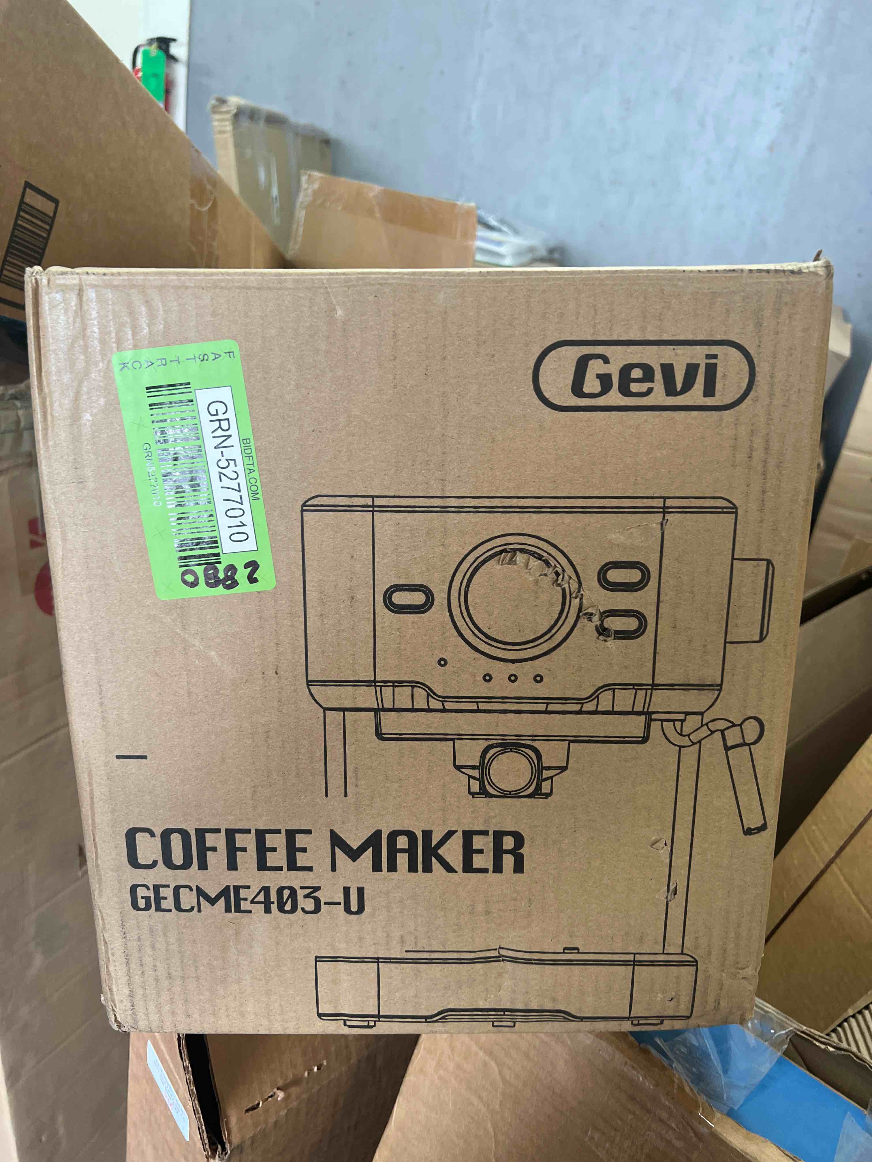 GEVI 15 Bar Black Espresso Machine Cafe Steam Maker 50 Ounce Water Tank