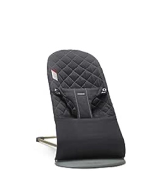 BabyBjörn Bouncer Bliss, Cotton, Black (006016US)