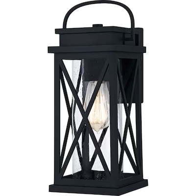 Quoizel Saint Elias 1-Light 14.25-in Matte Black Outdoor Wall Light