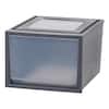  10-qt Black Deep Box Chest Drawer, Single drawer, 15.75 in. W x 11.75 in. H