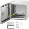 Electrical Enclosure 8 in. x 8 in. x 6 in. NEMA 4X Steel Junction Box Reinforced Lock and Hinge Outdoor Wall Mount