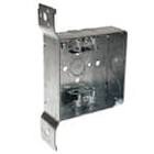 4-in-W-x-1-1-2-in-D-2-Gang-Welded-Square-Box-with-Three-1-2-in-KO-s-1-TKO-AC-MC-Flex-Clamps-UBS-FS-Bracket-Flush