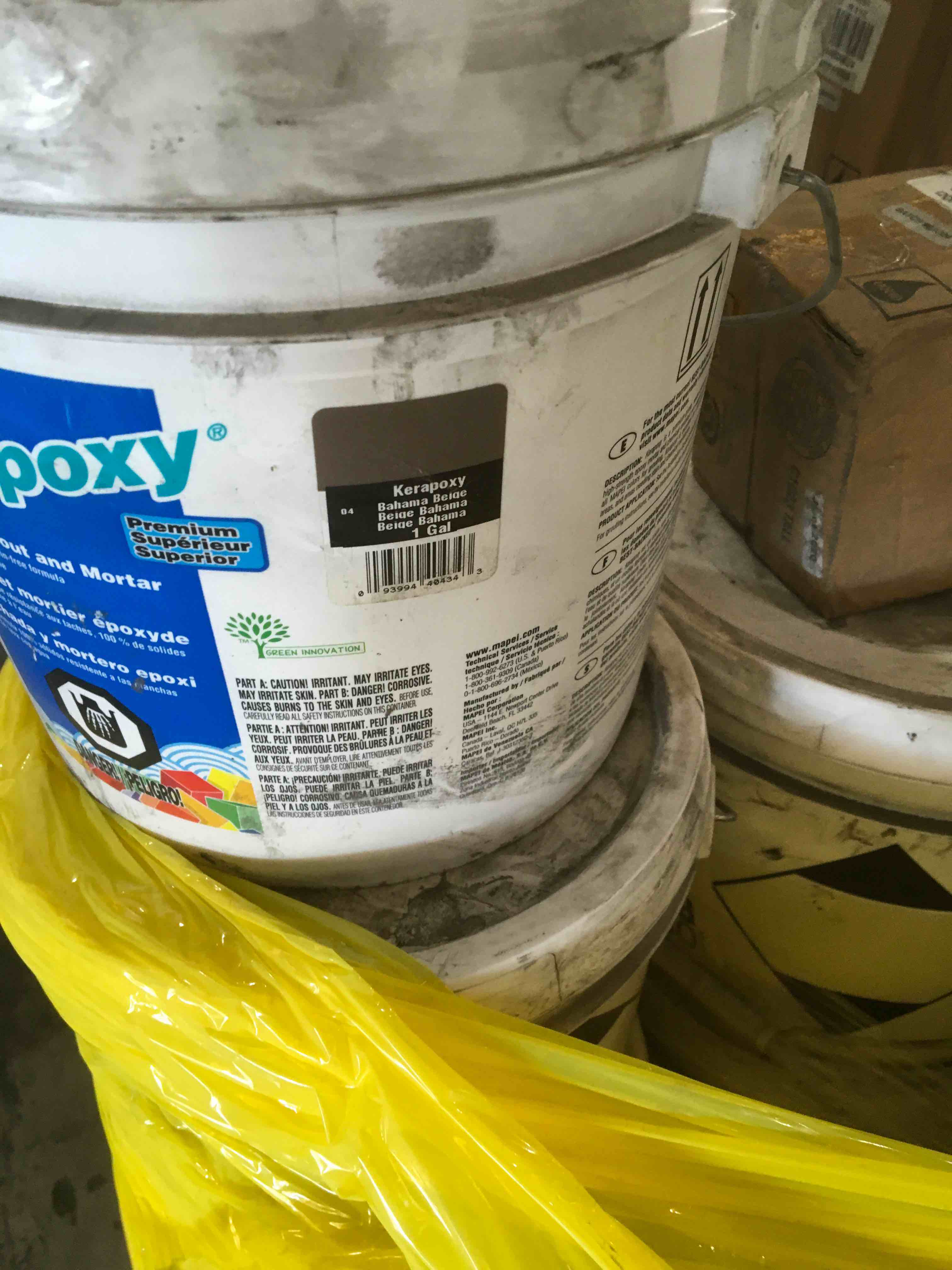 Mapei kerapoxy Bahamas Bone Epoxy Grout and Mortar OR Grout Refresh