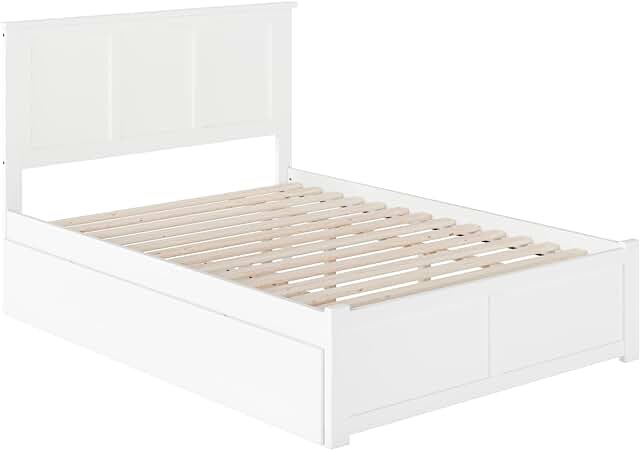 twin/full white urban bed (incomplete drawers only)