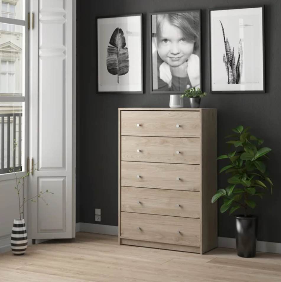 5 drawer chest Jackson hickory (incomplete box 2/2)