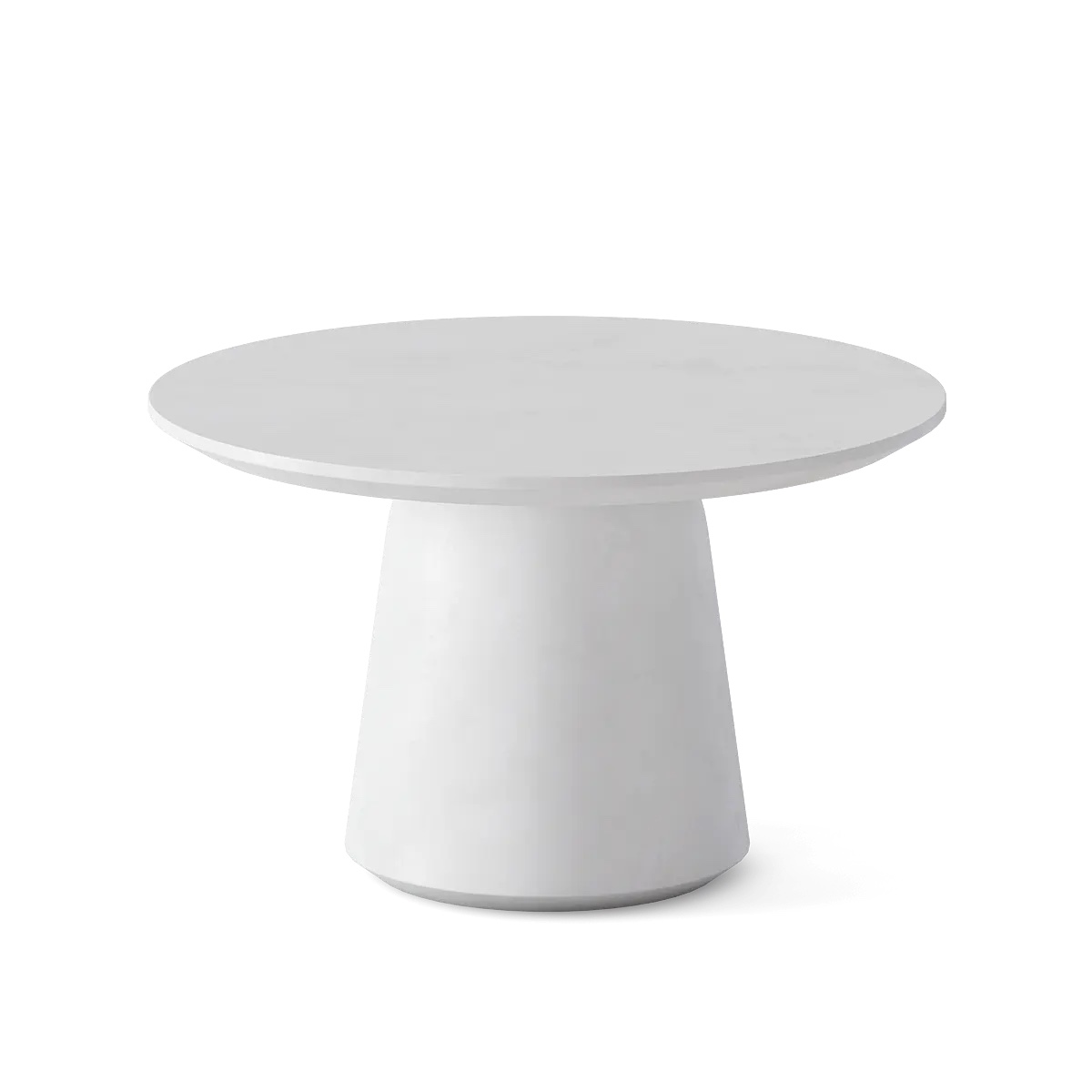Round White Modern Coffee Table( incomplete only Base)