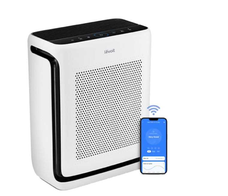 LEVOIT Air Purifiers for Home Large Room Up to 1900 Ft² in 1 Hr with Washable Filters, Air Quality Monitor, Smart WiFi, H13 True HEPA Filter Removes 99.97% of Allergy, Pet Hair in Bedroom, Vital 200S