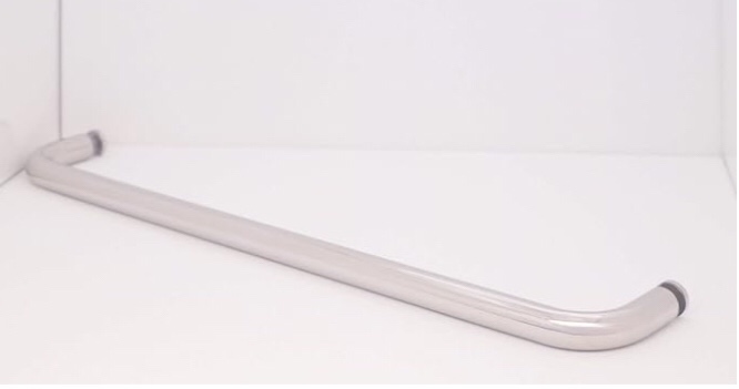 Moon Daughter 24" Pull Handle Frameless Shower Glass Door Chrome Towel Bar 1/2" Hole Dia.
