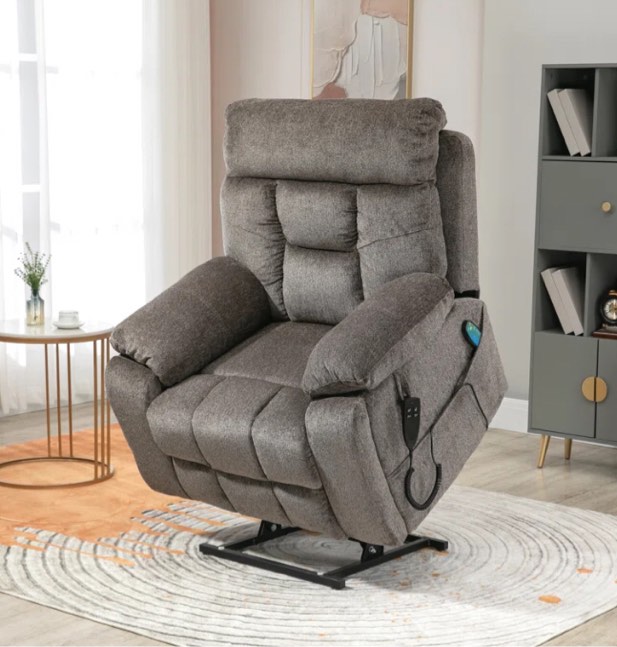 Stoehrs Dual Motor Big Man Recliner Chair Lay Flat in 71.5" Length & 26" Wide Seat, Extra Wide Power Lift Chair 400 lbs (incomplete)