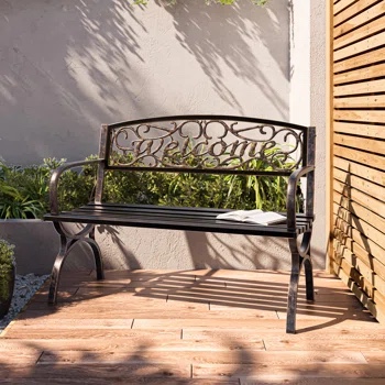 Lundin Outdoor Metal Park Bench