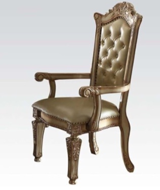 Vendome Tufted King Louis Back Arm Chair