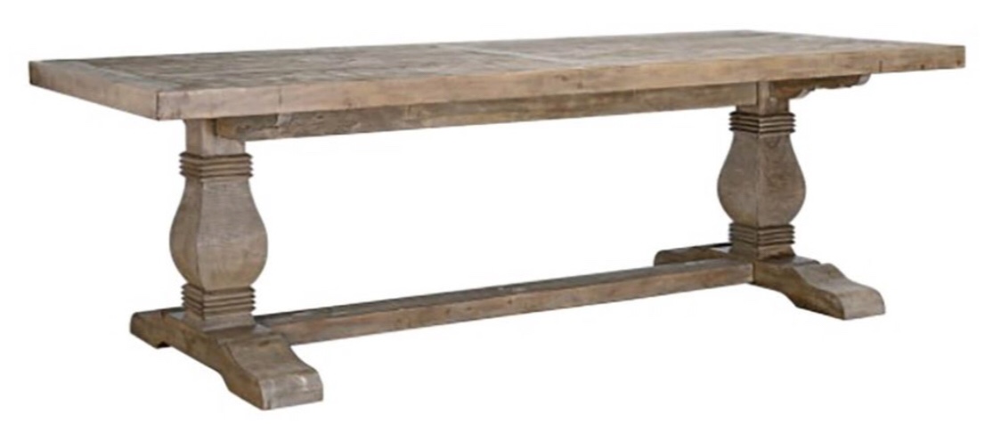 Caleb 94” table top/ST distressed brown (box 1 of 2 incomplete)