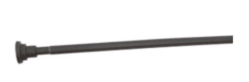 Premier supplier of spring loaded tension rod black 