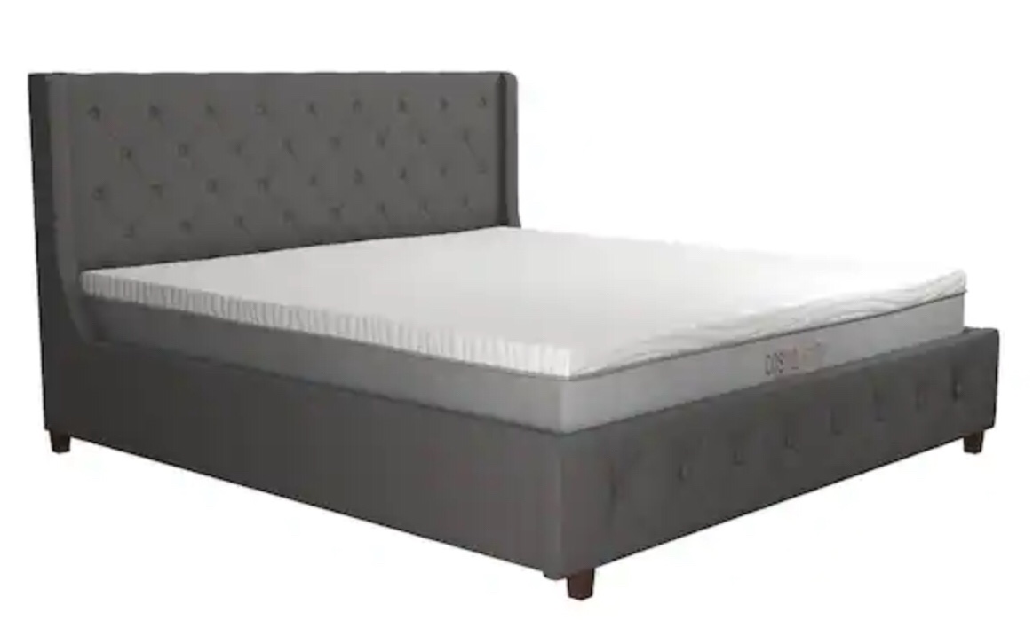 King bed frame with headboard diamond like (similar to stock photo incomplete)