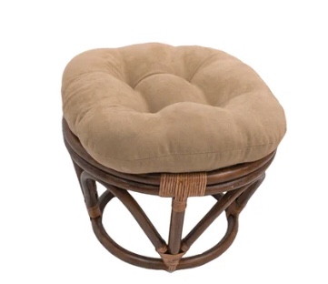 Indoor Ottoman “Cushion only  brown “