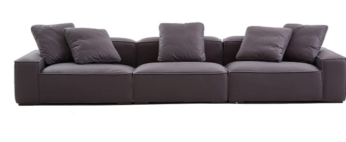 Breathable air leather corner sofa seat base black, (similar to stock photo incomplete box 3 of 7 only)