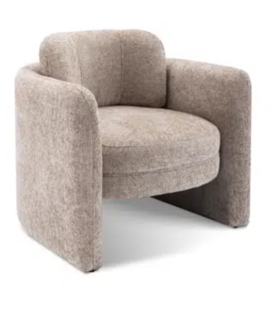 Jahnyia Mid Century Modern Barrel Accent Chair Soft Comfort Armchair for Apartroom, Bedroom,Office, (Incomplete Only Seat) 