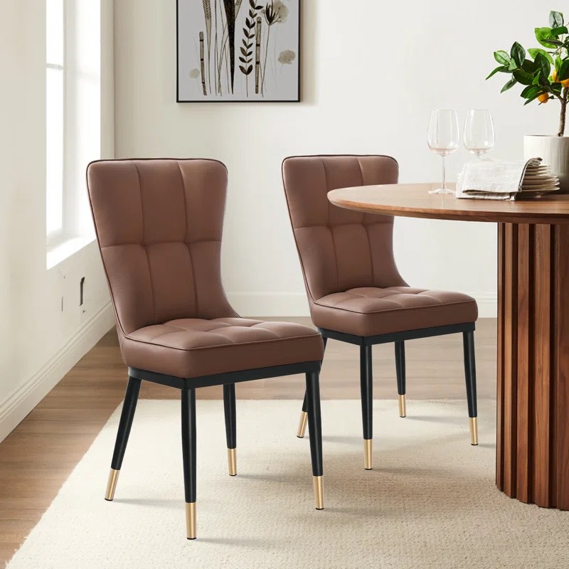 Erran Solid Back Side Chair (Set of 2)