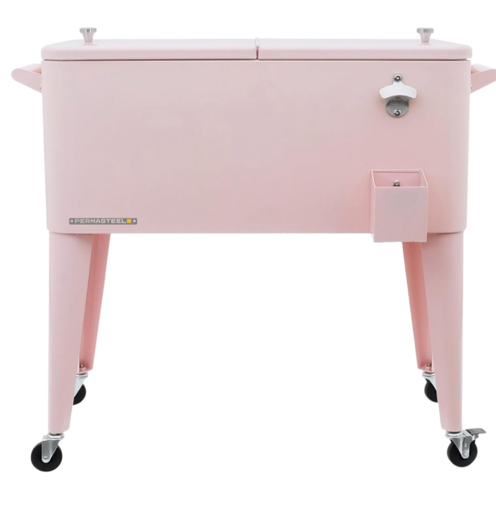 Permasteel 80-Qt Classic Outdoor Patio Cooler On Wheels