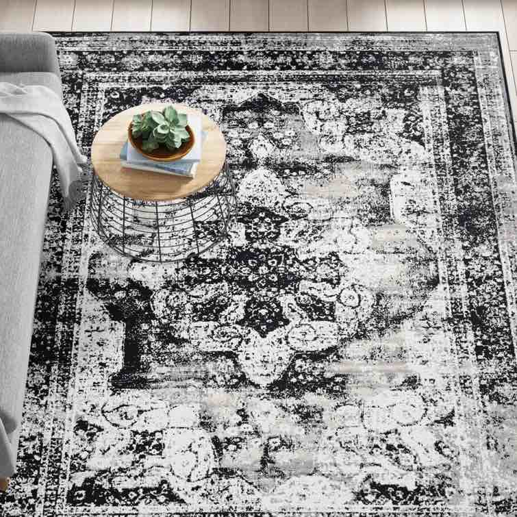 Brandt Oriental Black Area Rug (size unknown)
