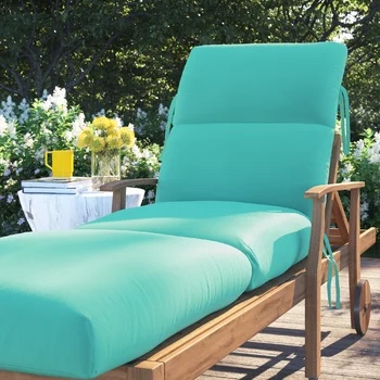 Indoor/Outdoor Sunbrella Chaise Cushion *similar to stock photo*