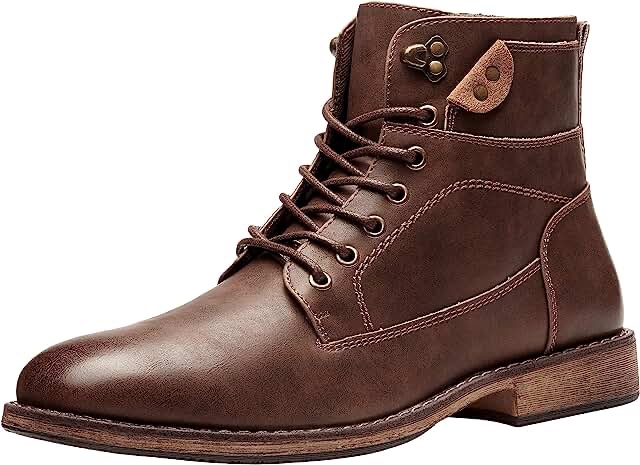 Vostey Mens Business Waterproof Ankle Boots Casual Oxford Boots For Men 