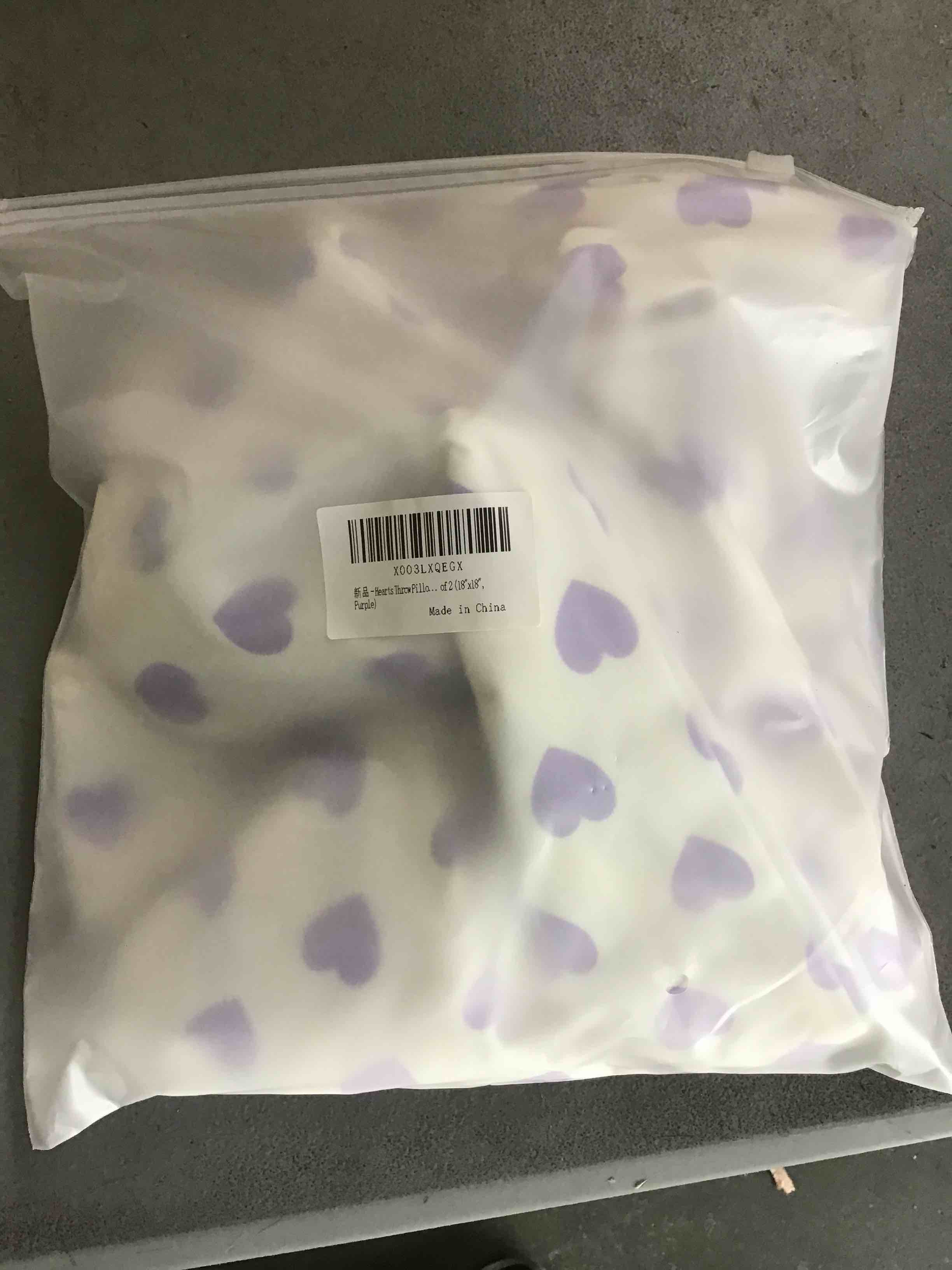 Heart Trow Pillo…of 2 (18”x18”,purple)