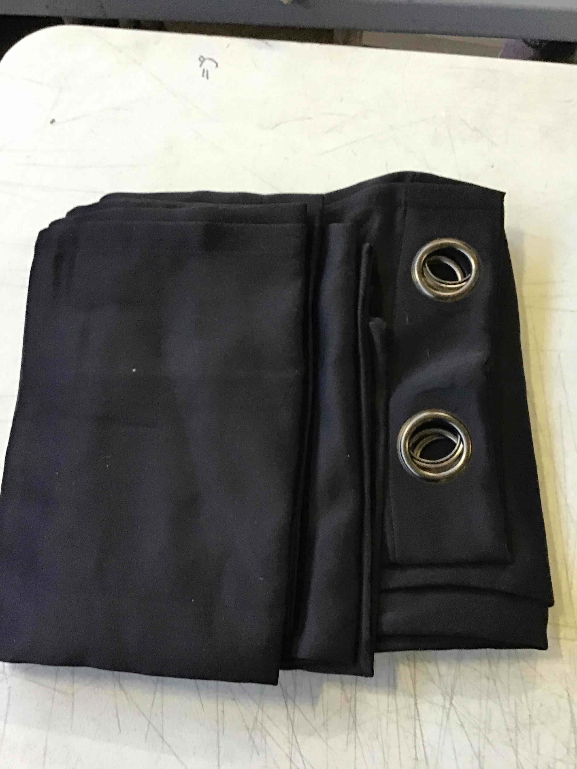 Black Grommet Blackout Curtain 