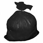 1PACK ToughGuy 52WX87 Trash Bags, 45 gal., Black, LLDPE, PK75