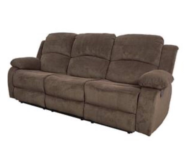 GS2896-S LIFESTYLE RECLINING SOFA / BROWN