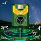 Ultrasonic Animal Repeller,2023 Upgrade Cat Repellent Outdoor,Solar Animal Repeller Ultrasonic with Motion Sensor & Flame Light,Deer Repellent,Dog Repeller for Repelling Cat,Squirrels,Raccoon,Rabbit