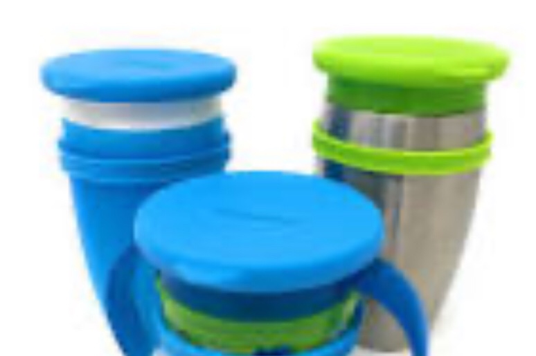Koaii Baby Silicone Lids, Set of 3, 2 Blue 1 Green
