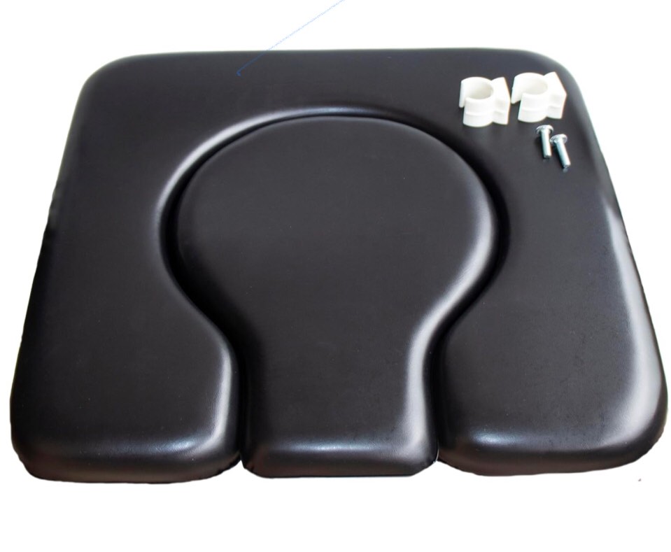Potty Seat Cushion, Black U-Shaped Liner for Bedside Potty